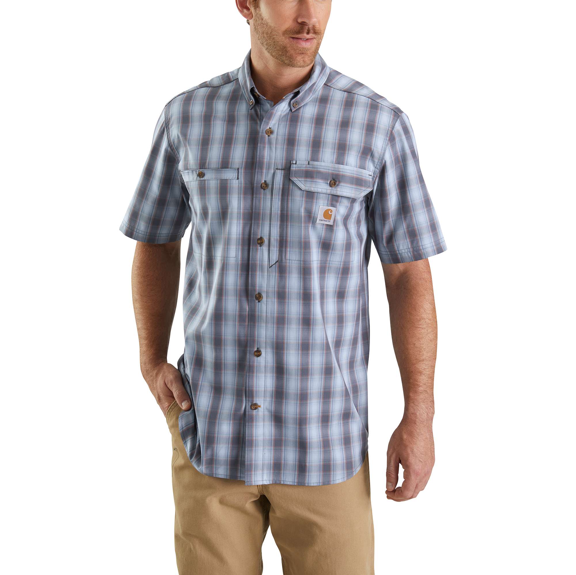 Carhartt Force® Ridgefield Plaid Short-Sleeve Shirt