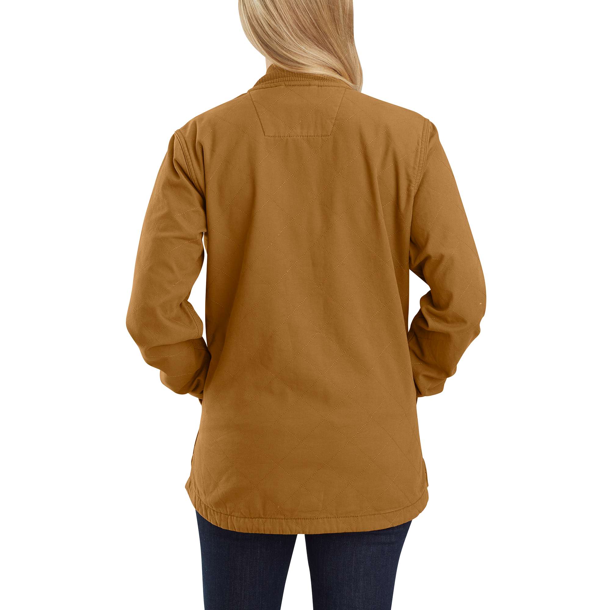 Carhartt® Relaxed Fit Canvas Snap Front Rib Collar Shirt Jac - Image 2