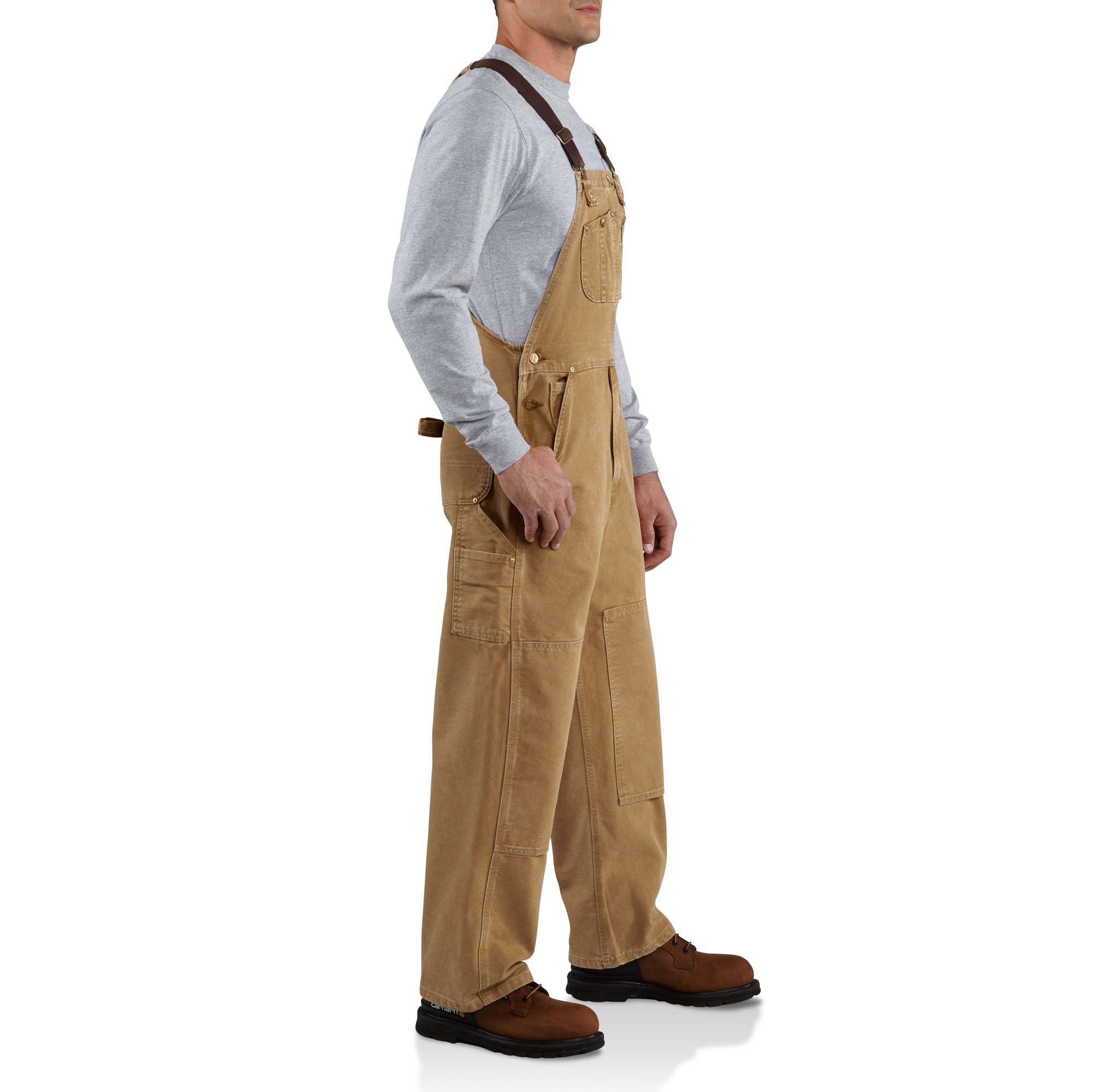 Exclusive to Carhartt Retail - Nat Worn Duck Bib Overalls - Image 3