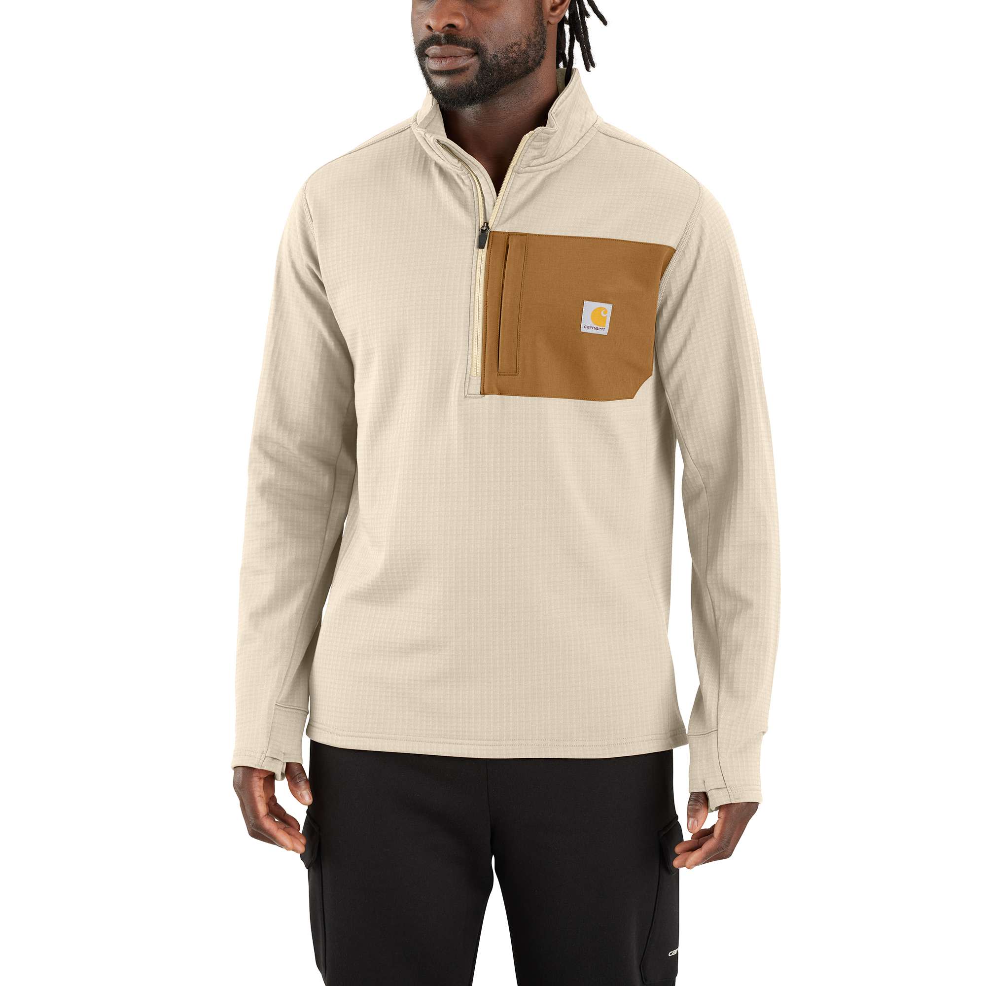 Force Relaxed Fit Mock Neck Half-Zip T-Shirt
