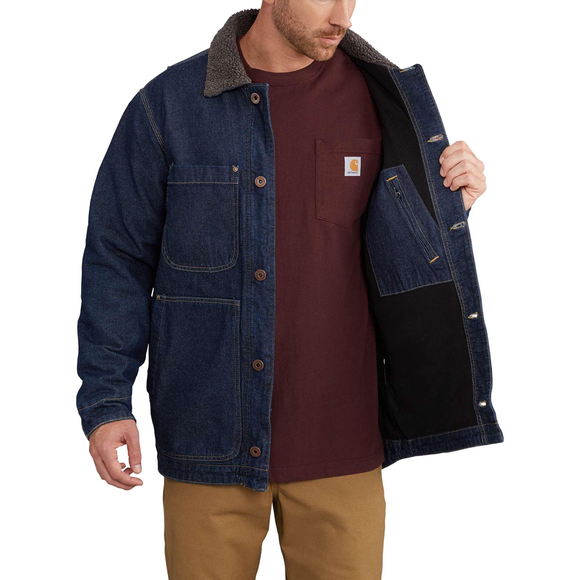 Full Swing® Denim Chore Coat - Image 3