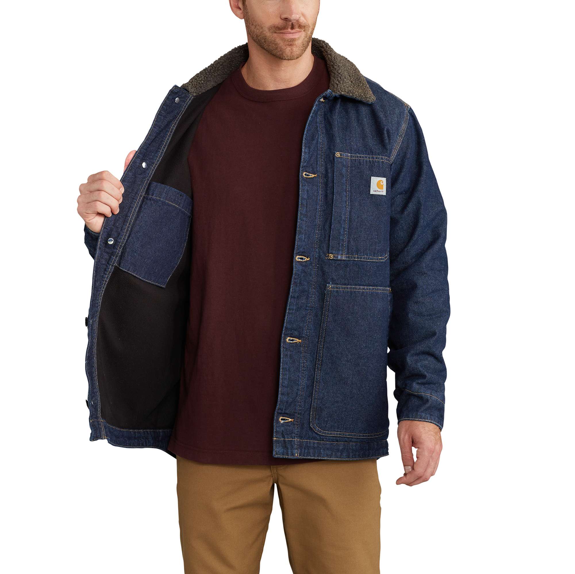 Full Swing® Denim Chore Coat - Image 4