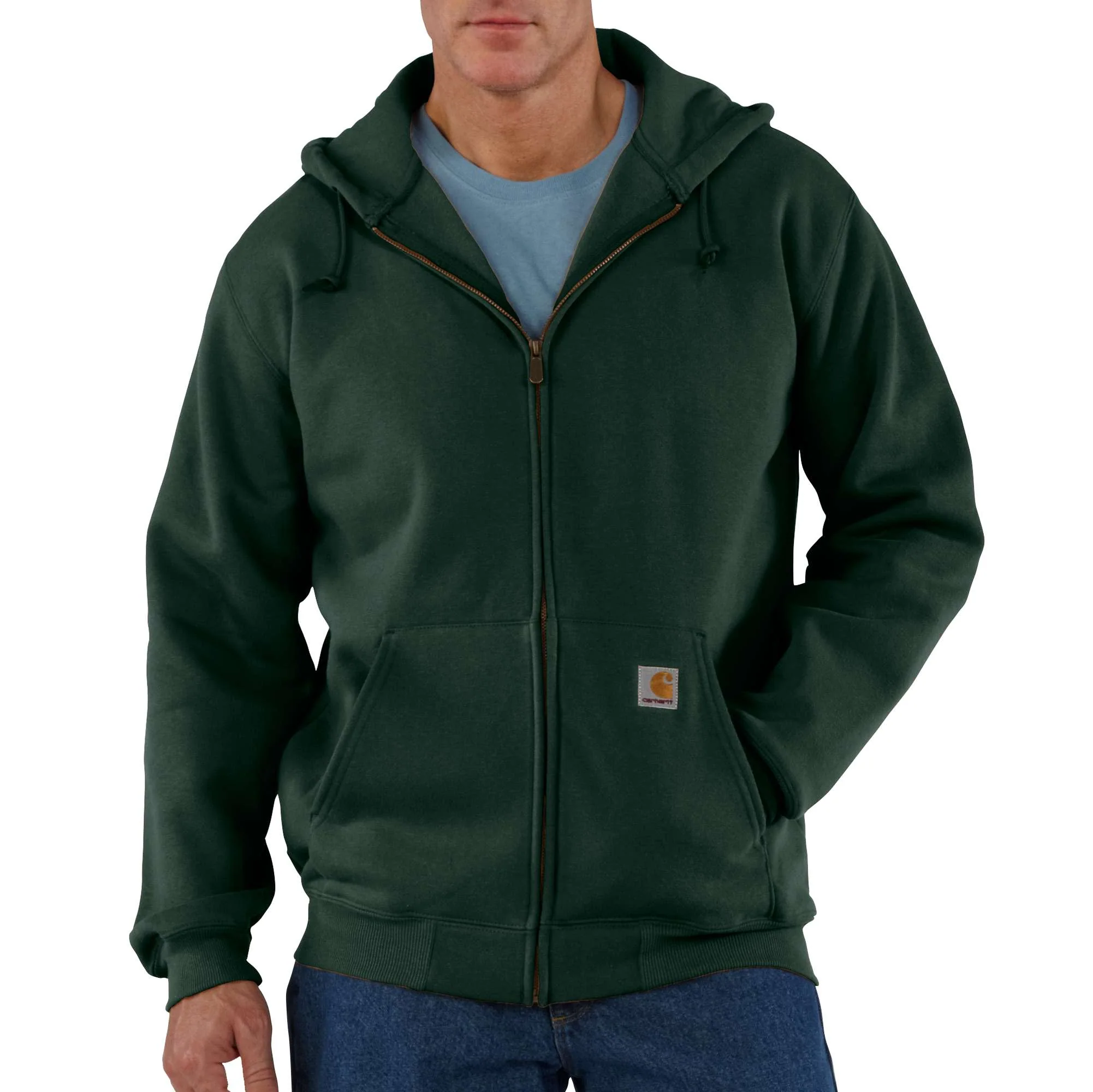 Heavyweight Hooded Zip-Front Sweatshirt