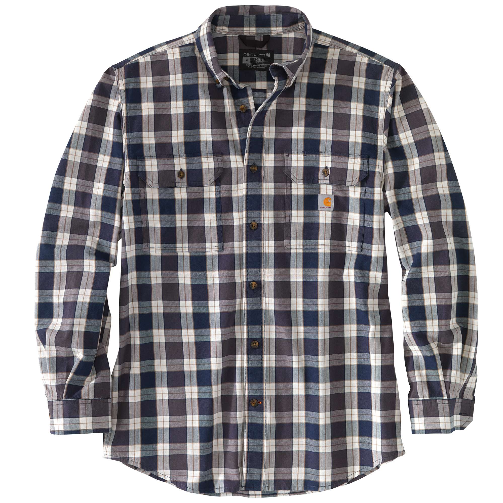 Loose Fit Midweight Chambray Long-Sleeve Shirt