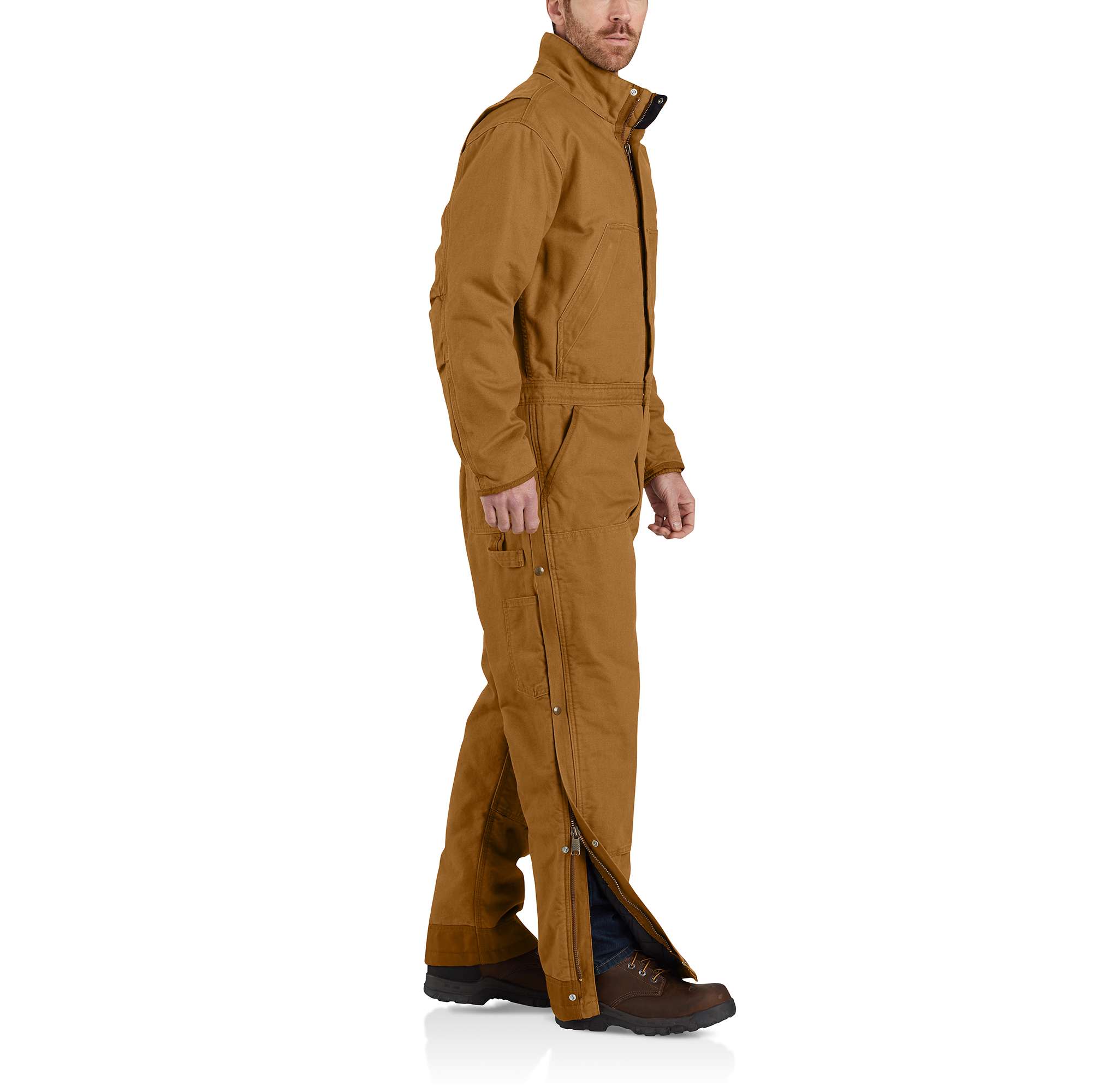 Loose Fit Washed Duck Insulated Coverall - Image 4