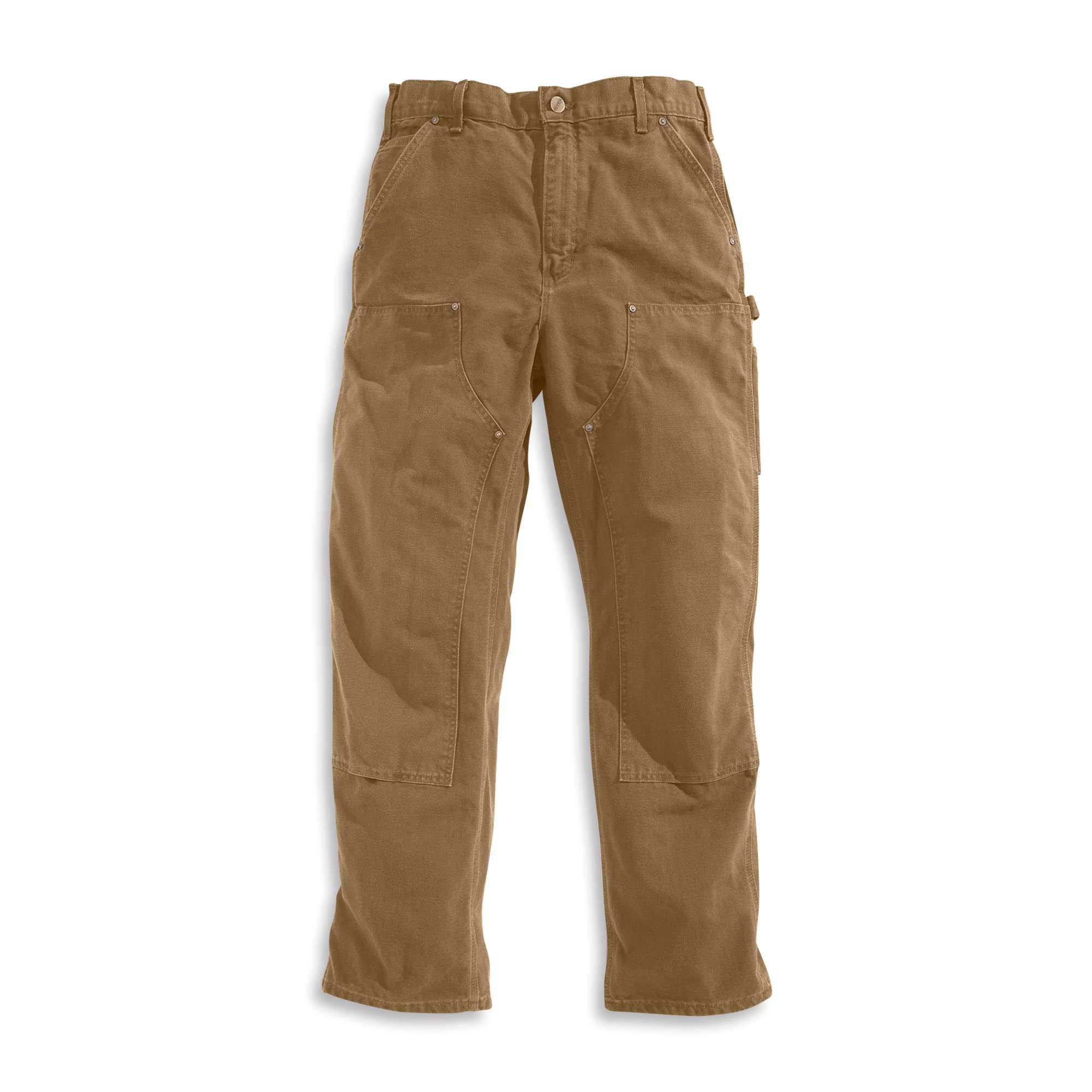 Loose Straight Washed Duck Double-Front Dungaree