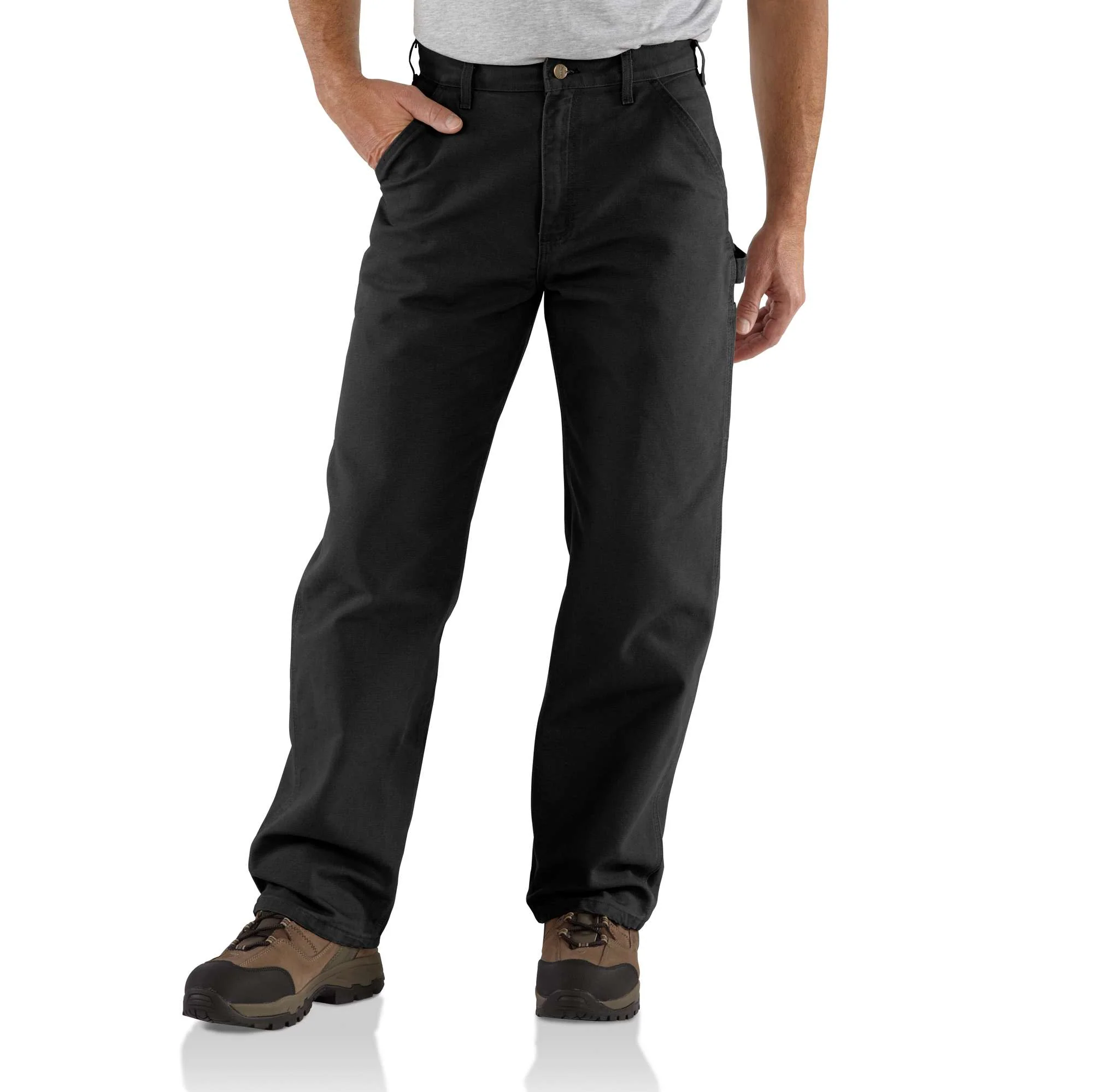 Loose Straight Washed Duck Dungaree