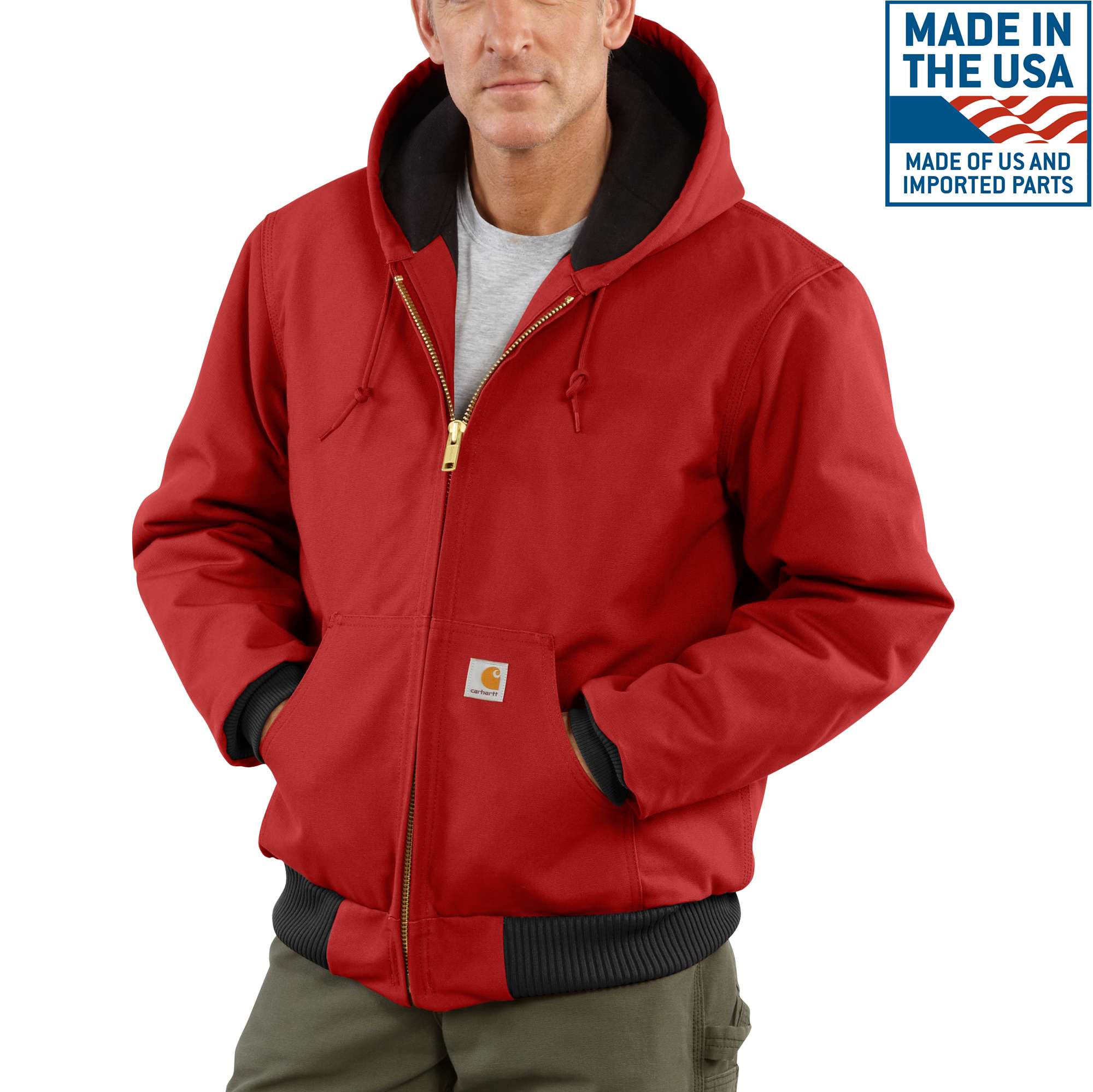 Men's Flannel-Lined Active Jac - Loose Fit - Firm Duck - 3 Warmest Rating