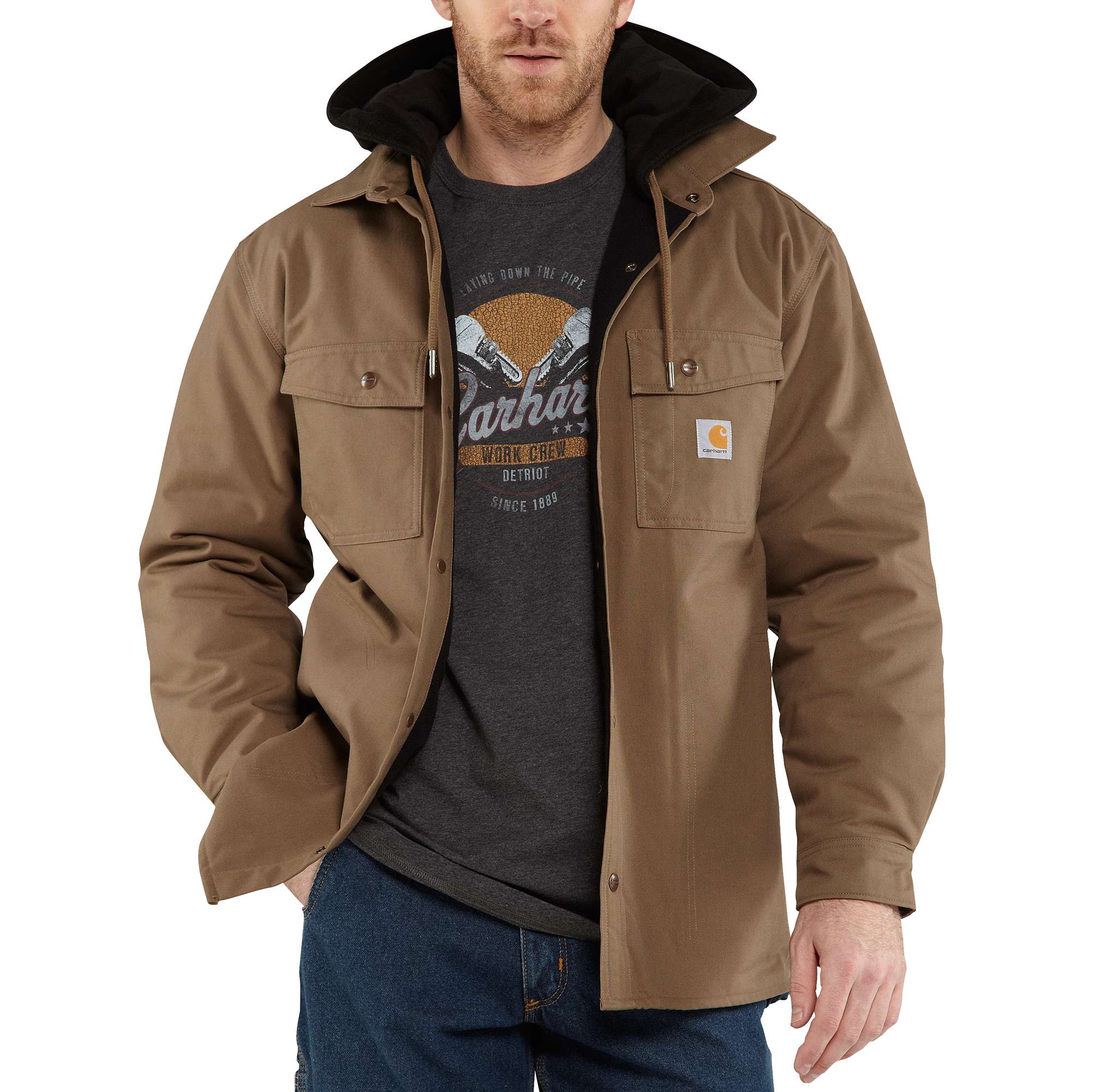 Quick Duck® Roane Hooded Shirt Jac - Image 2