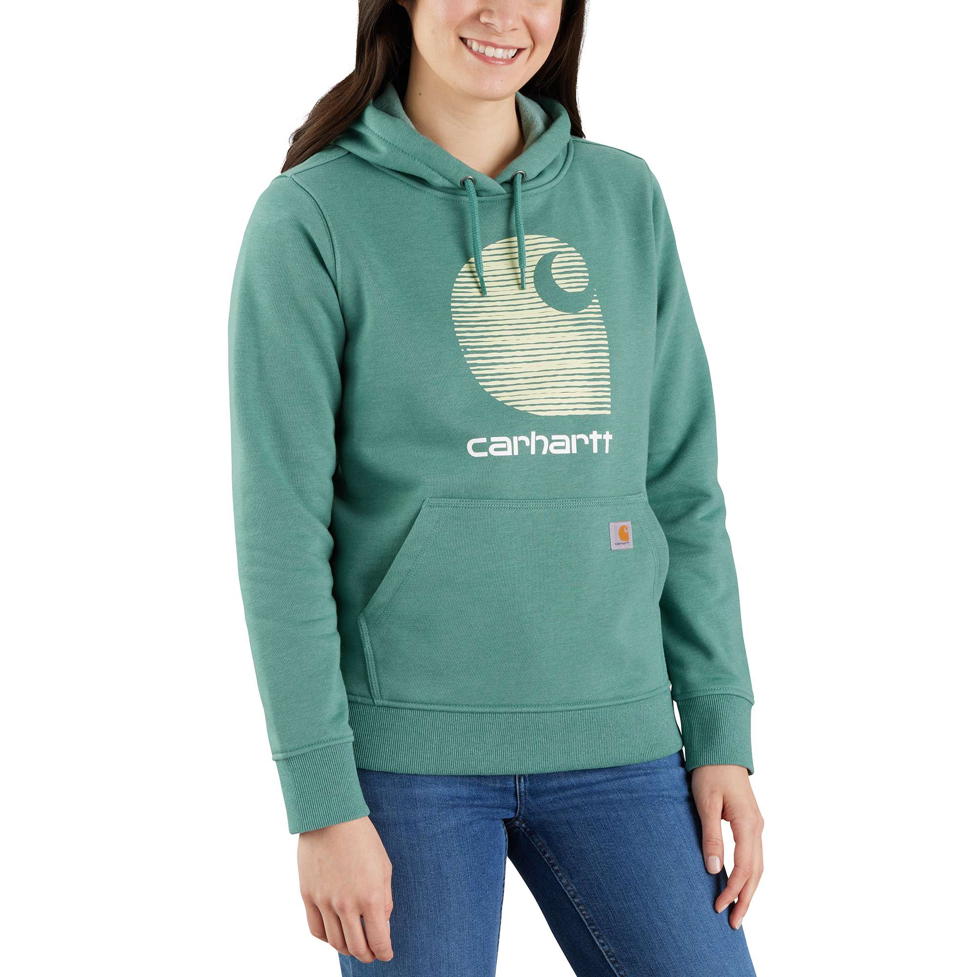 Rain Defender Relaxed Fit Midweight \"C\" Logo Graphic Sweatshirt