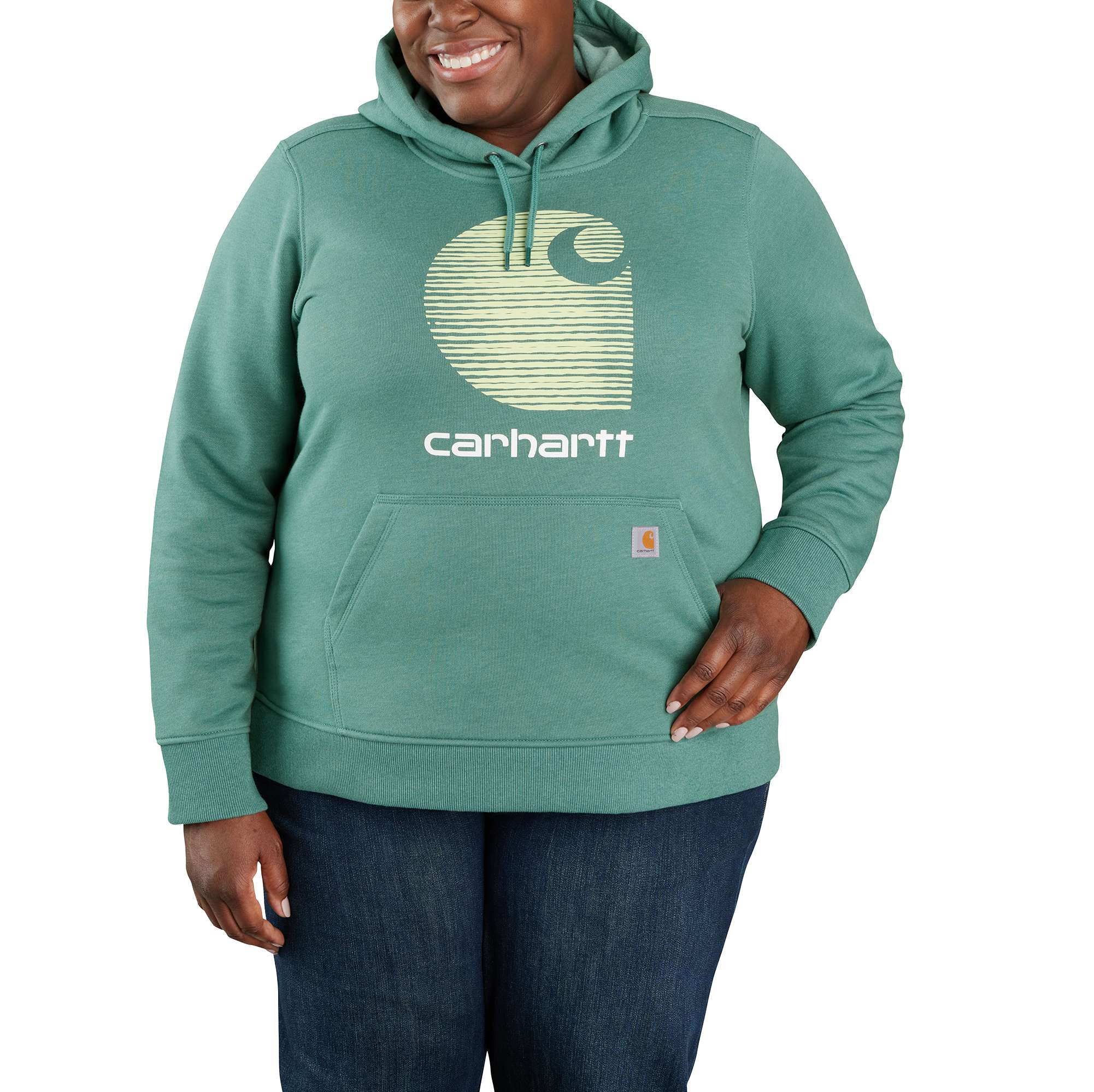 Rain Defender Relaxed Fit Midweight \"C\" Logo Graphic Sweatshirt - Image 2