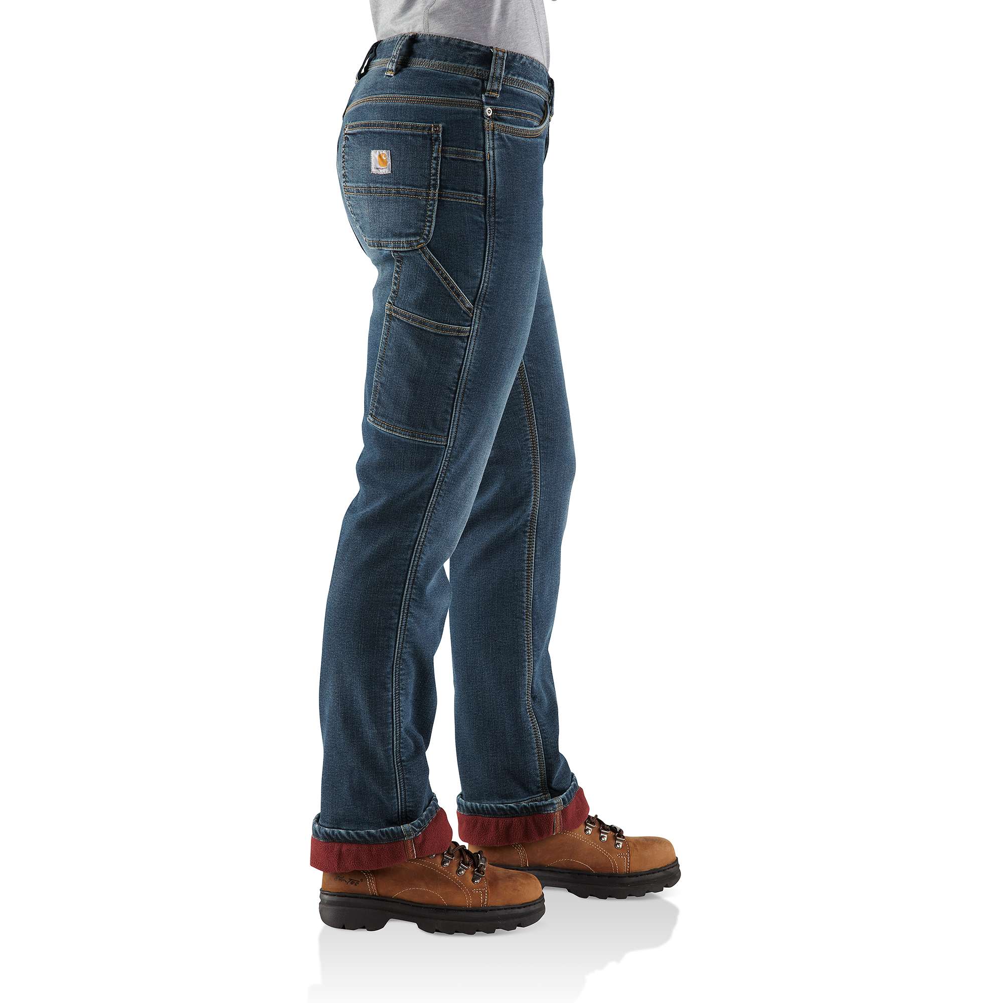 Relaxed-Fit Denim Fleece-Lined Roscoe Dungaree - Image 4
