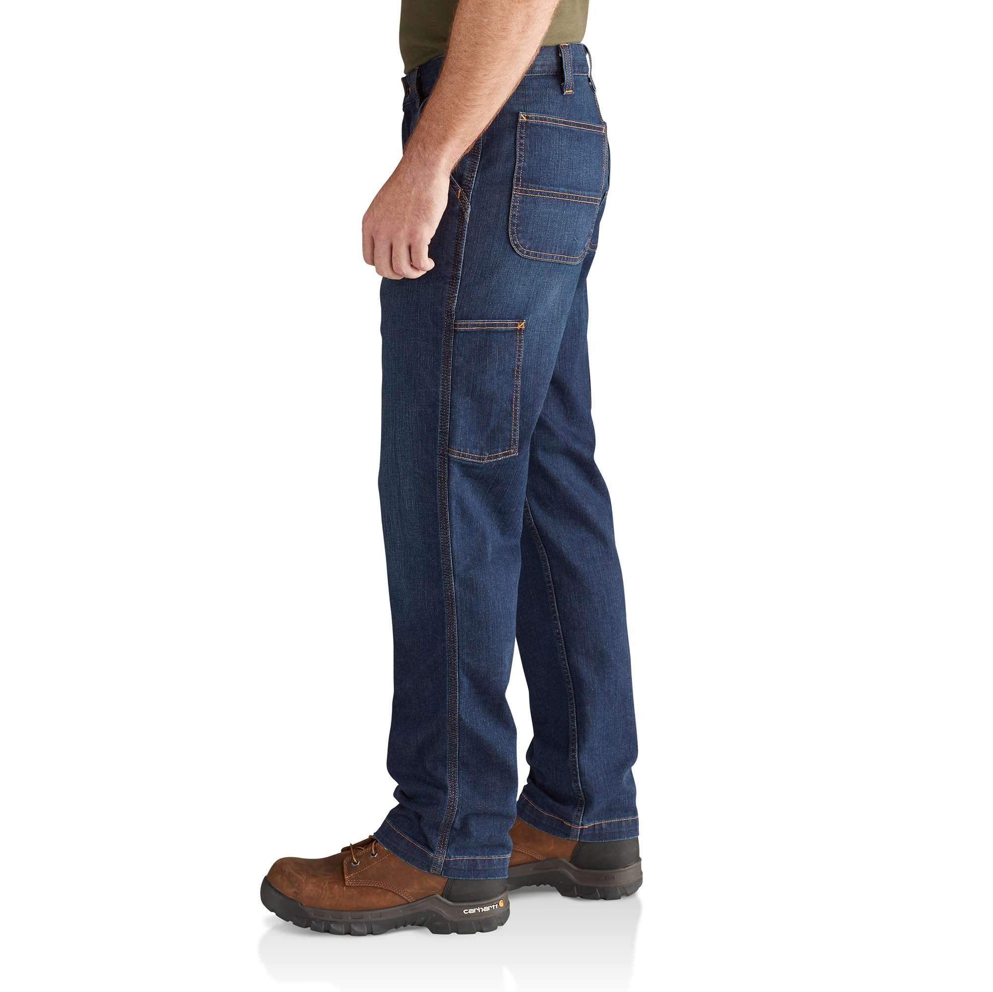 Relaxed Straight Rugged Flex™ Denim Dungaree - Image 3
