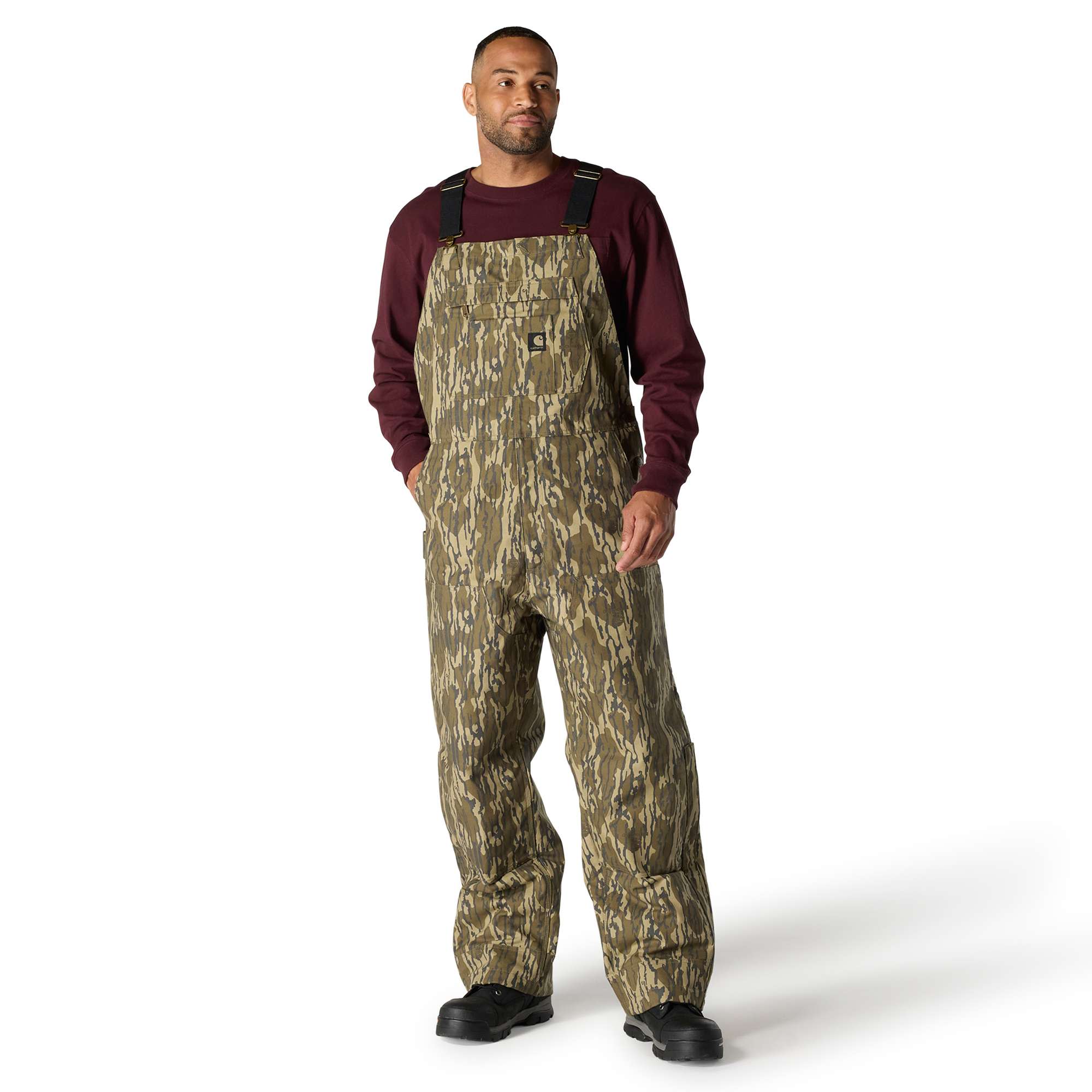 Rugged Flex Duck Loose Fit Insulated Camo Bib Overall