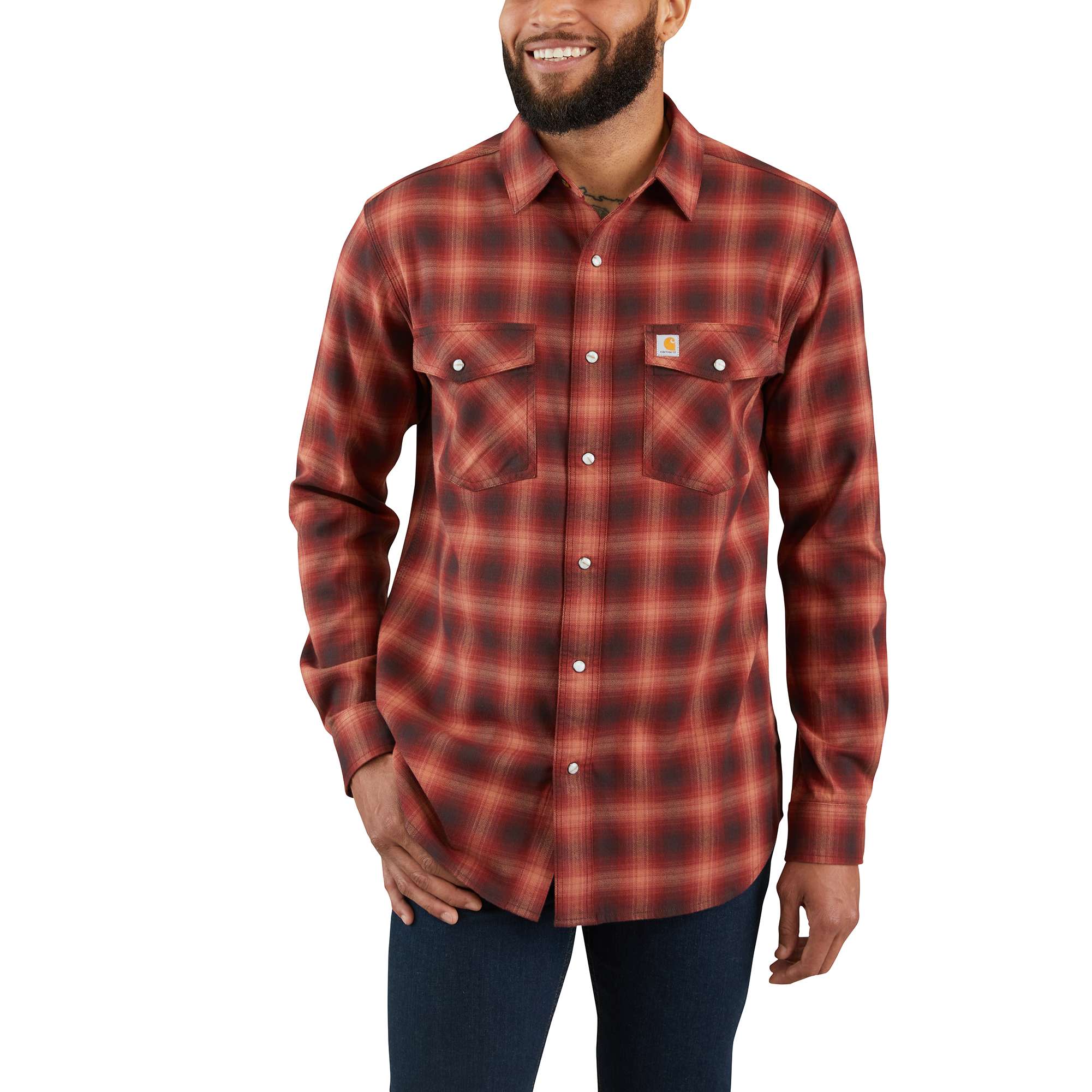 Rugged Flex® Hamilton Snap Front Plaid