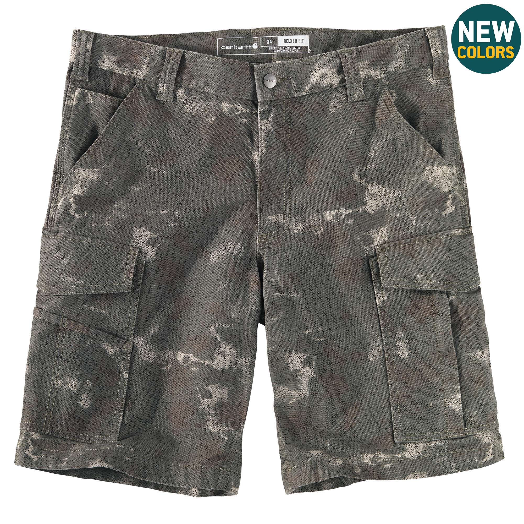 Rugged Flex® Relaxed Fit Canvas Cargo Work Short