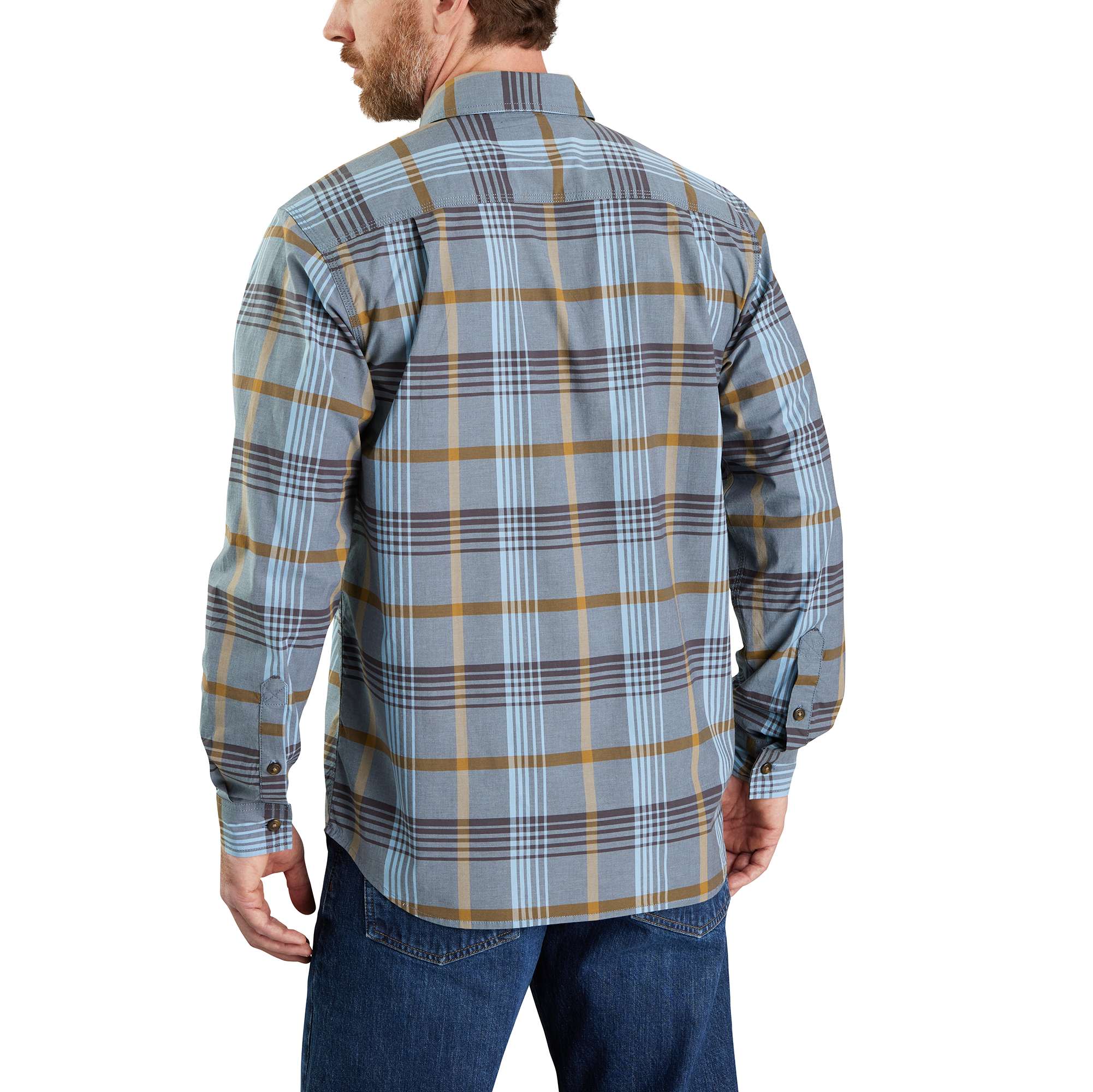Rugged Flex® Relaxed Fit Lightweight Long-Sleeve Plaid Shirt - Image 2