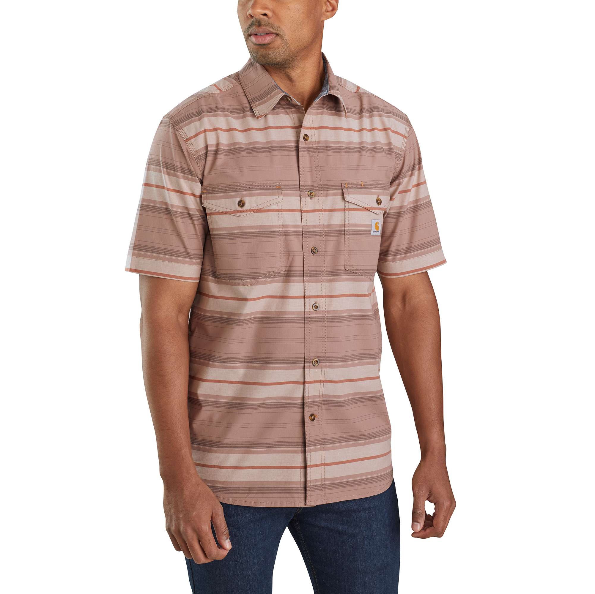 Rugged Flex® Relaxed Fit Lightweight Short-Sleeve Plaid Shirt