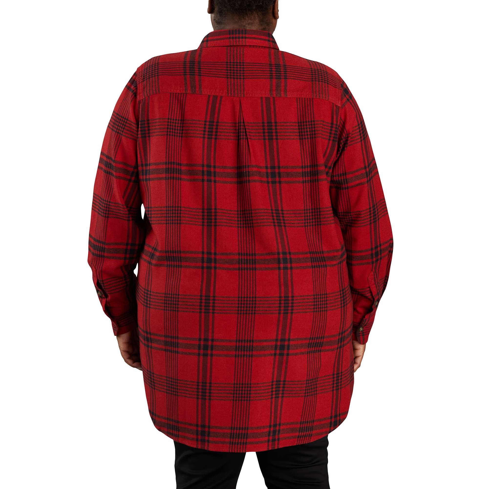 Rugged Flex® Relaxed Fit Midweight Flannel Long-Sleeve Plaid Tunic - Image 3