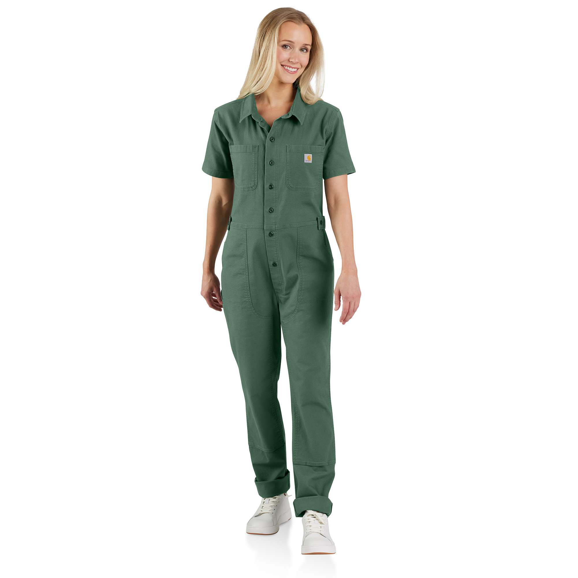 Rugged Flex® Relaxed Fit Short-Sleeve Canvas Coverall