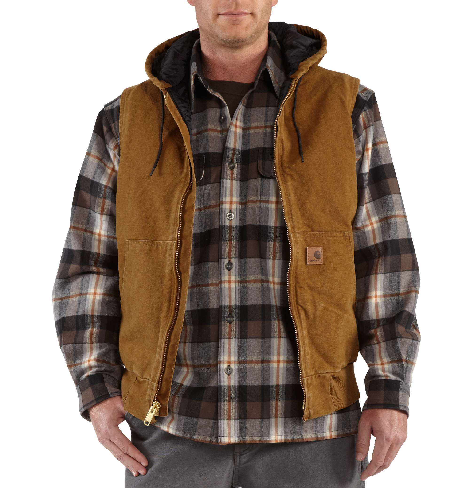 Sandstone Hooded Active Vest