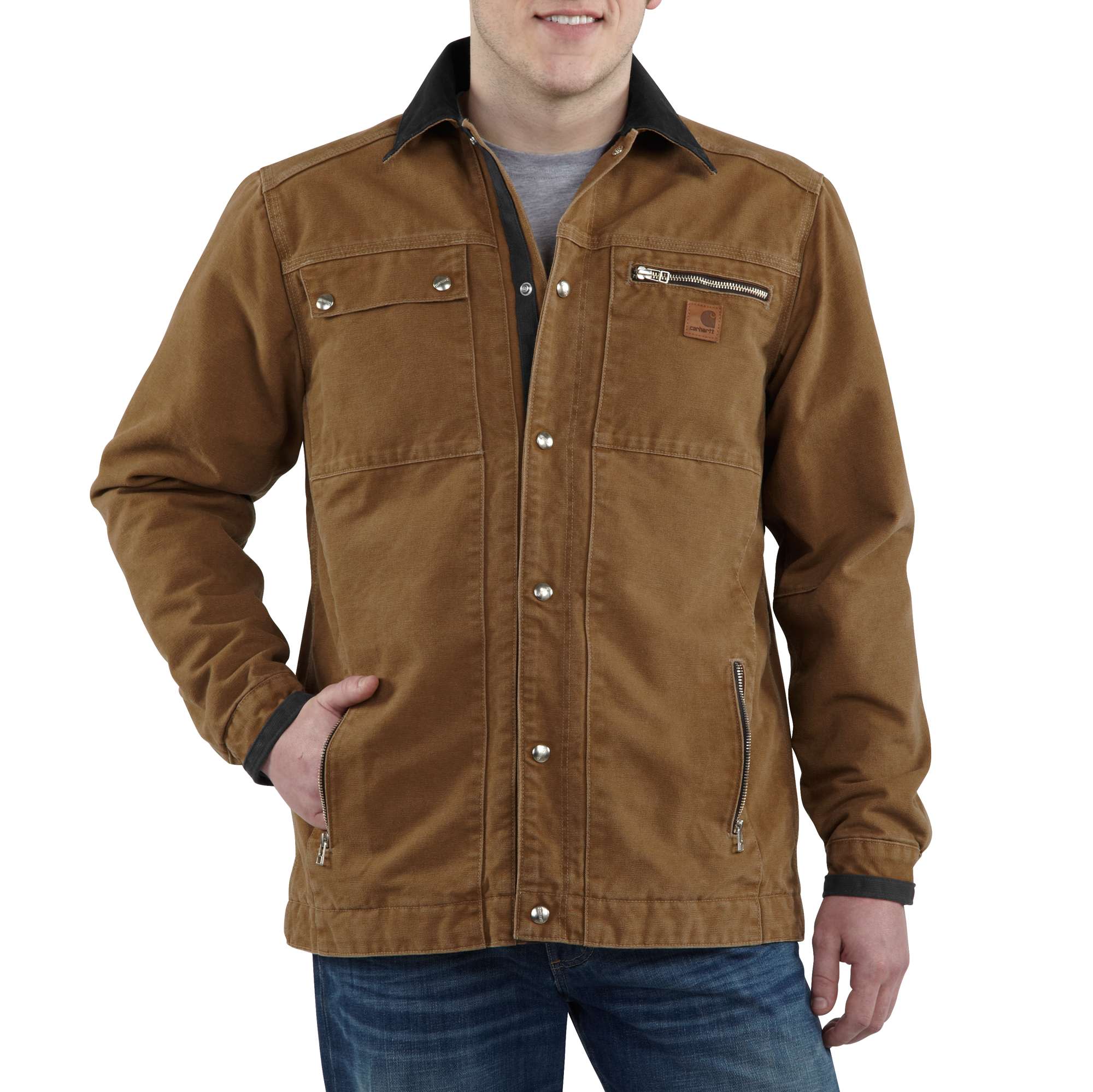 Sandstone Multi-Pocket Jacket/Quilt Lined