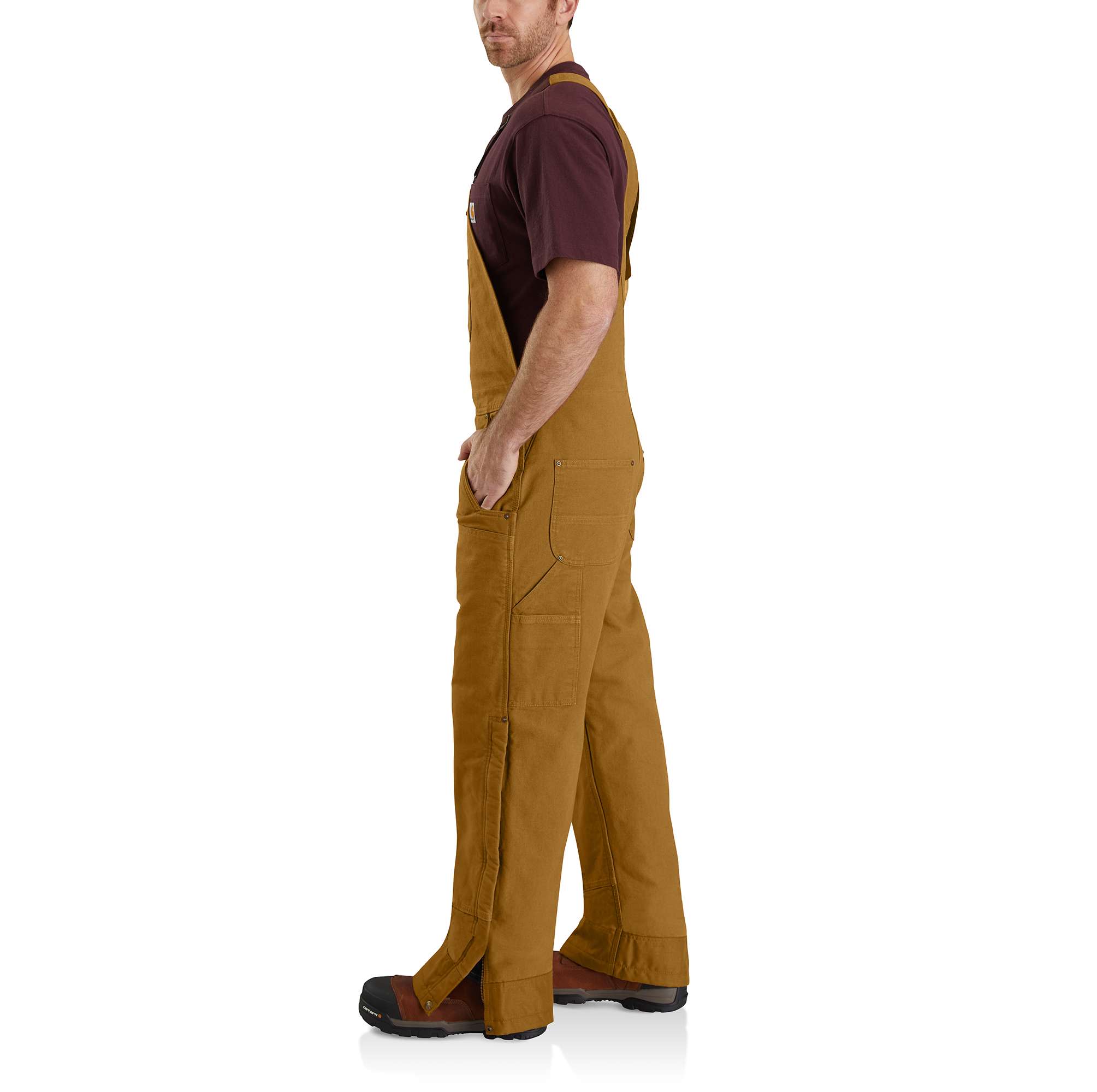 Washed Duck Insulated Bib Overall - Image 3