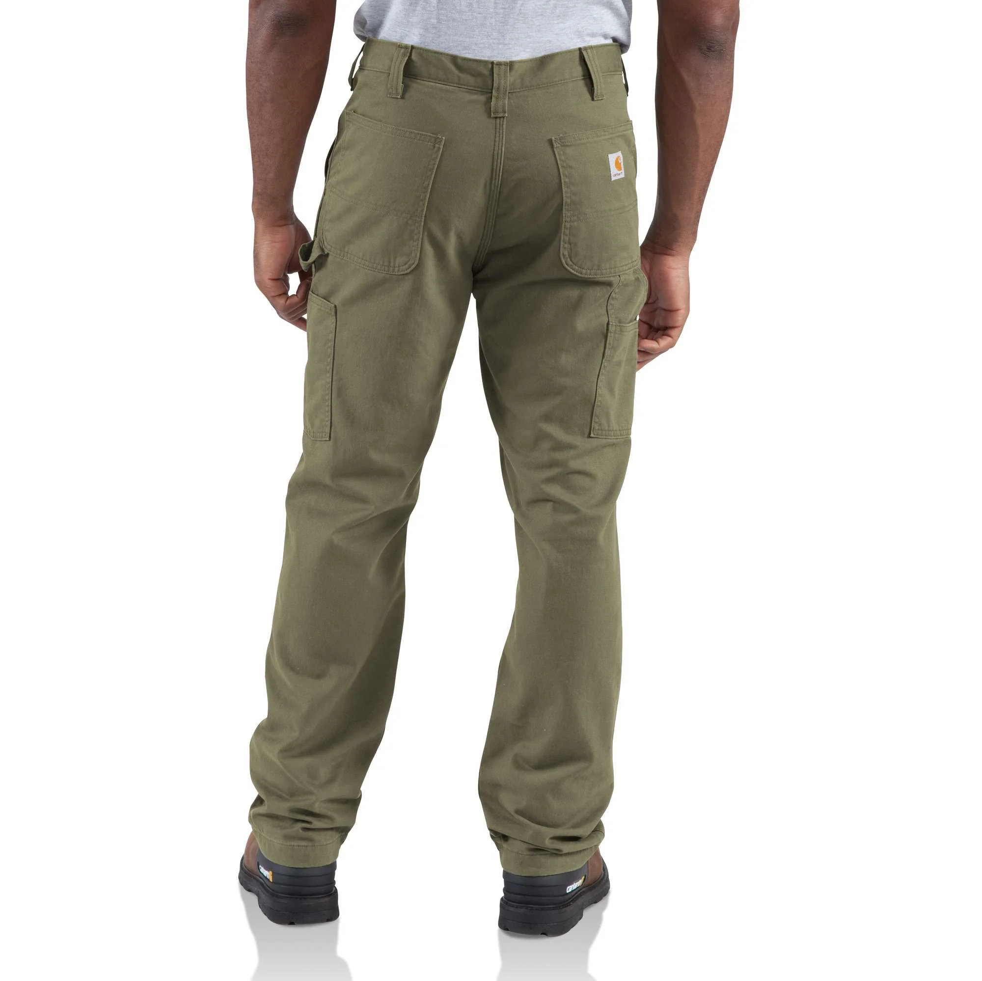 Washed-Twill Dungaree/Flannel Lined Pant - Image 3