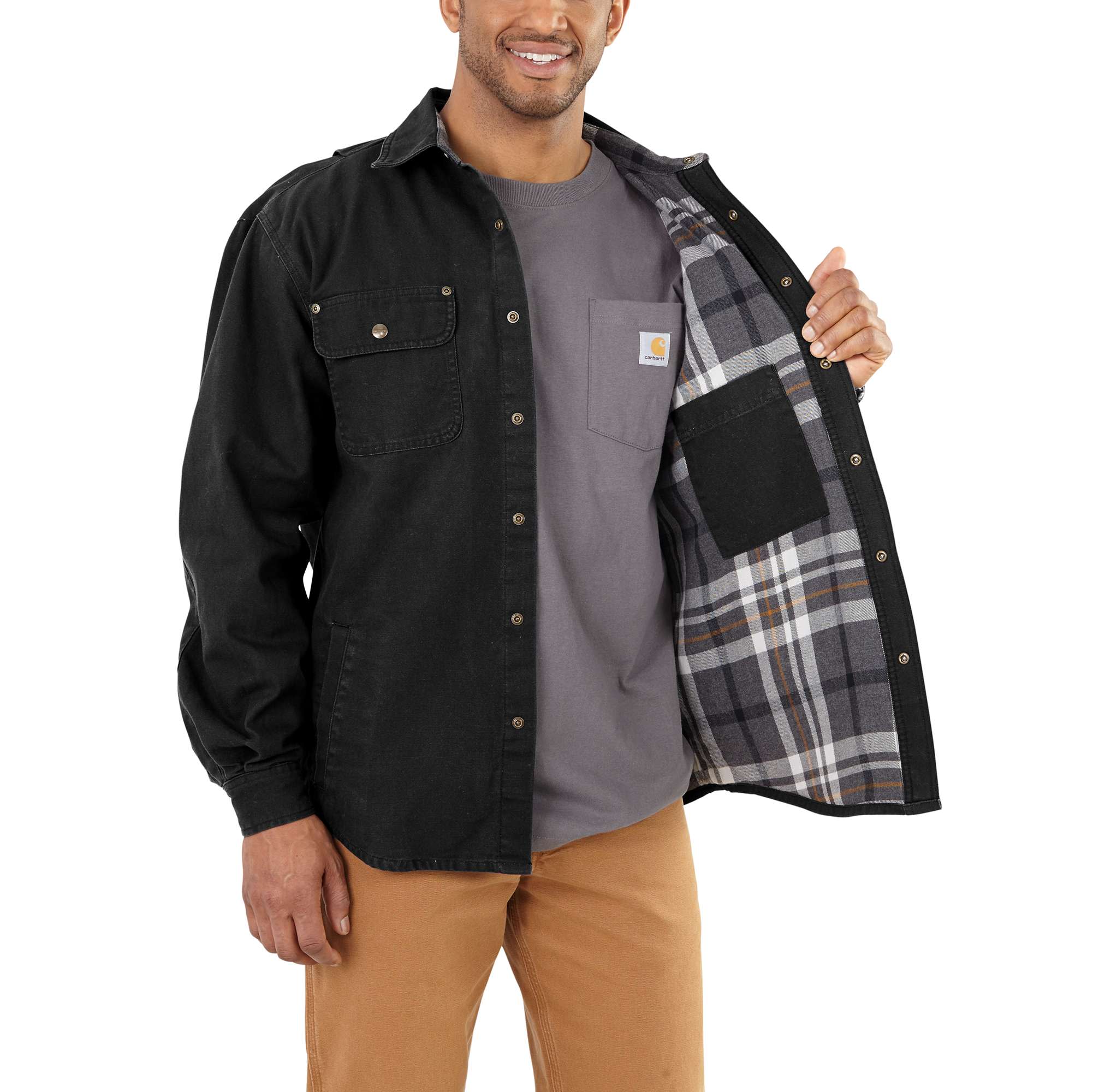 Weathered Canvas Shirt Jac - Image 2