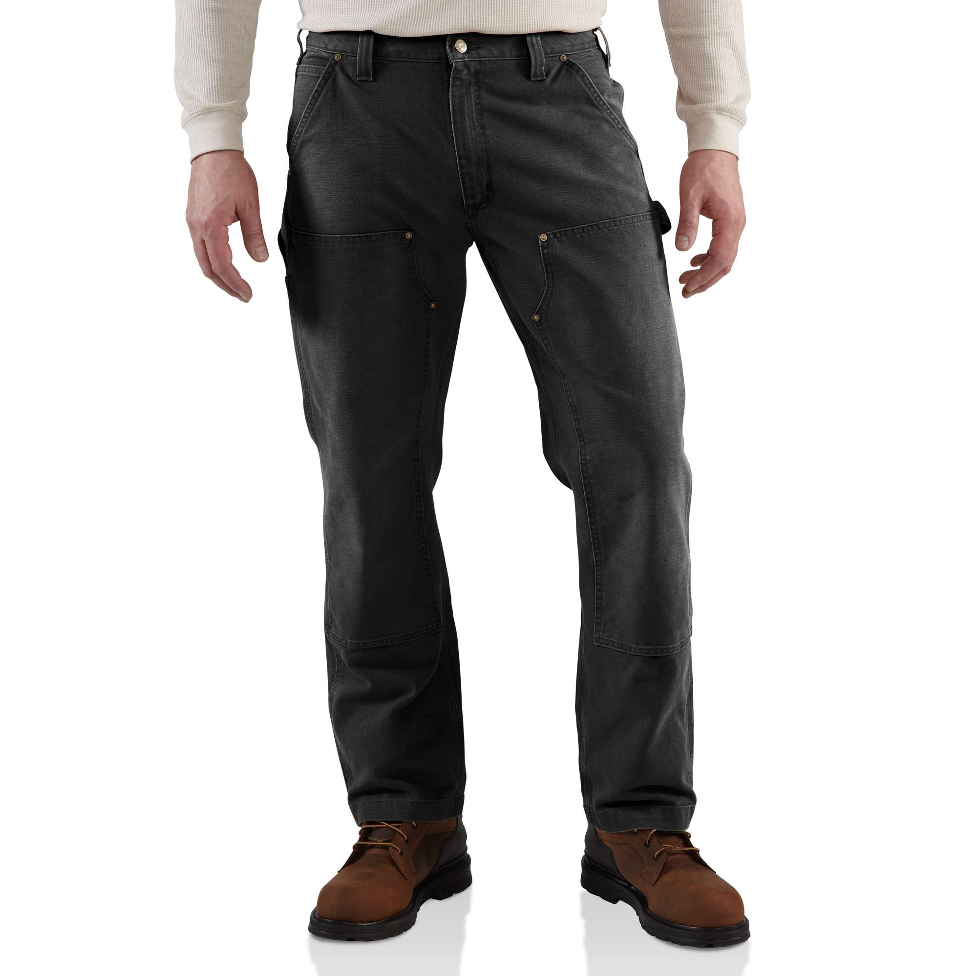 Weathered Duck Double-Front Dungaree