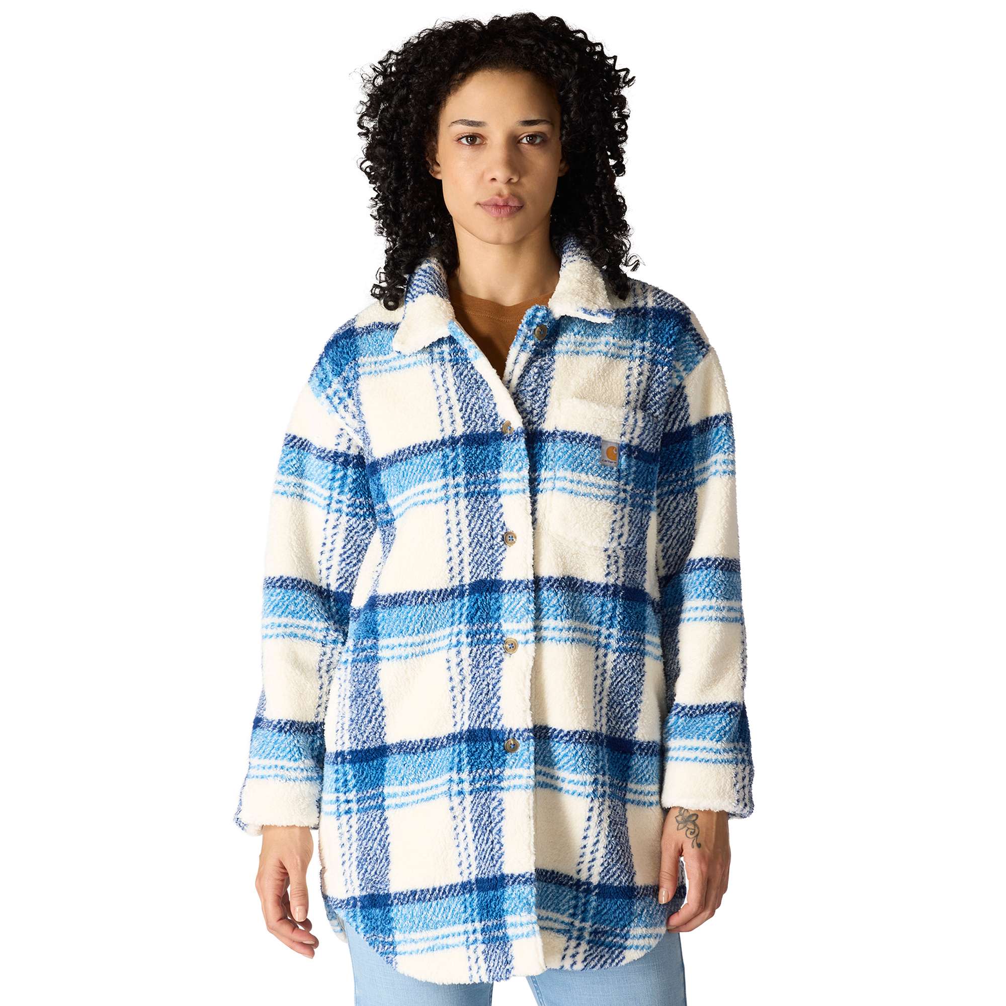Women's Loose Fit Fleece Coat