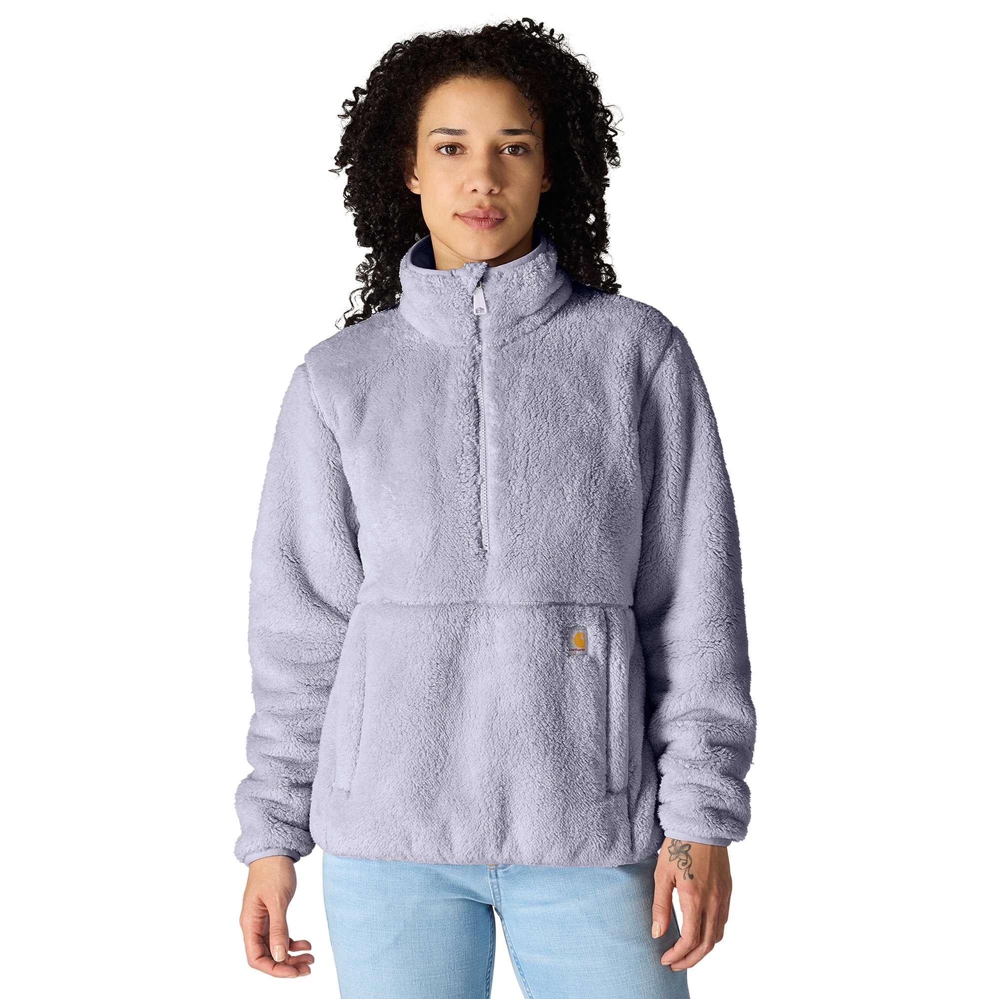 Women's Loose Fit Fleece Pullover - 3 Warmest Rating