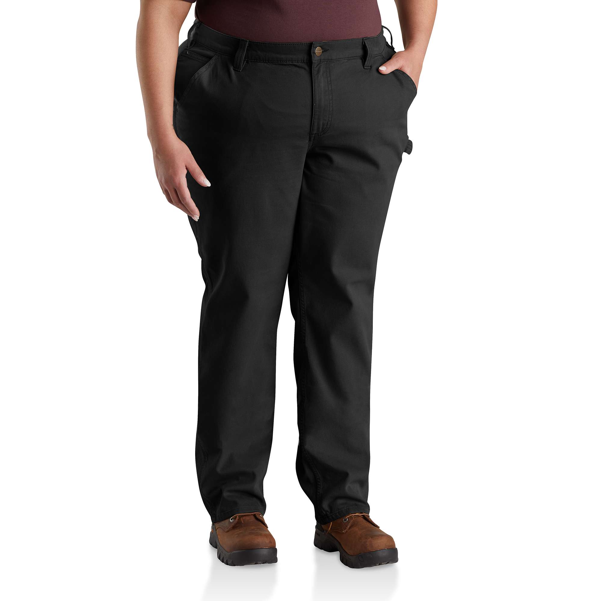 Women's Rugged Flex® Loose Fit Canvas Work Pant - Image 3