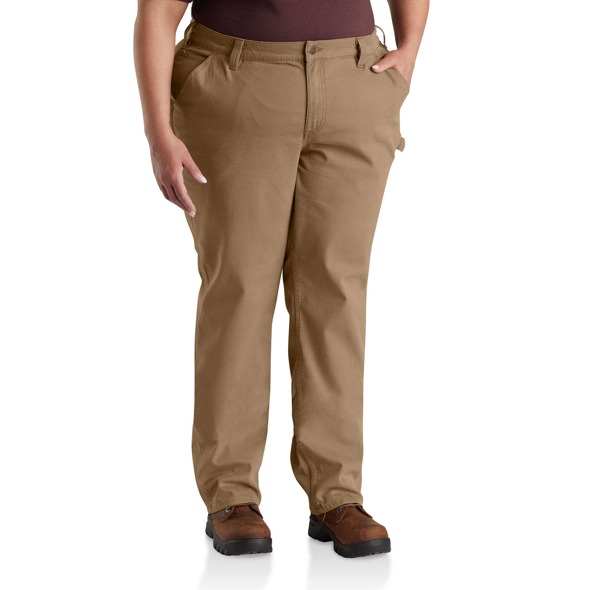 Women's Rugged Flex® Loose Fit Canvas Work Pant - Image 4