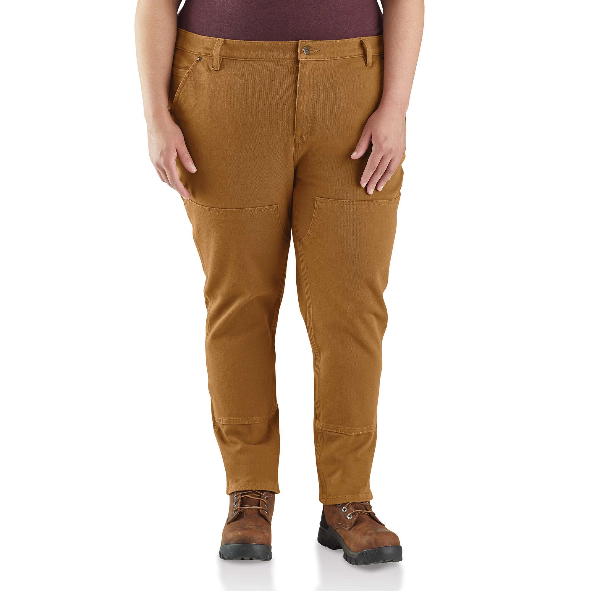 Women’s Rugged Flex® Relaxed Fit Twill Double-Front Work Pants - Image 4